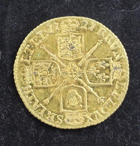 A George I gold half guinea, 1727,